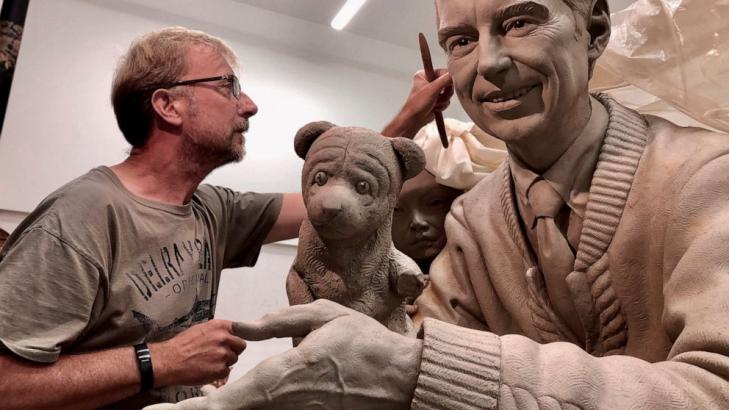Beautiful Day for a Neighbor: Mister Rogers has a sculpture