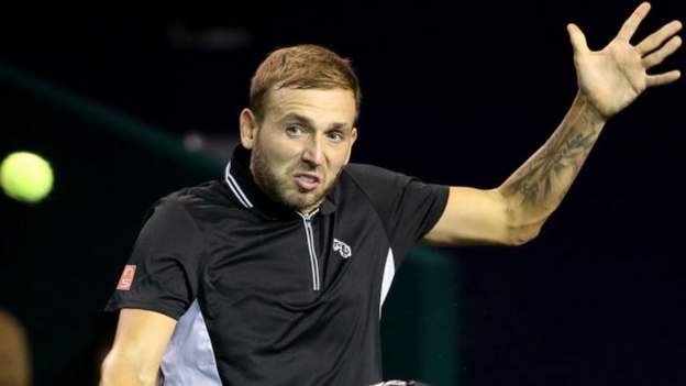 Dan Evans loses Stockholm Open quarter-final before Andy Murray in action