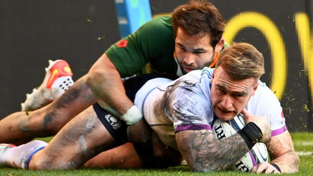 Scotland 15-30 South Africa: World champions prevail despite Hogg feat