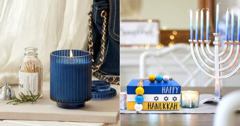 Unique Menorahs and Decor Galore - Shop 17 Festive Hanukkah Finds on Amazon