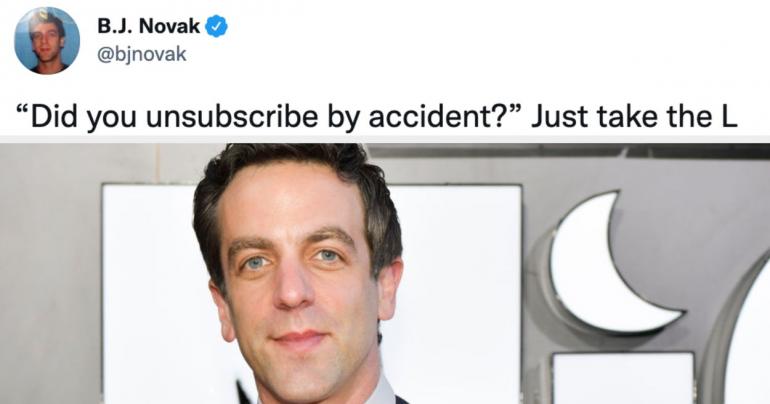 29 Times B.J. Novak Was Ridiculously Funny On Twitter