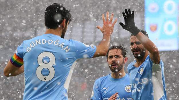 Manchester City 2-1 West Ham: Ilkay Gundogan & Fernandinho goals send Pep Guardiola's side second
