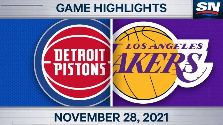 NBA Highlights: Lakers 110, Pistons 106