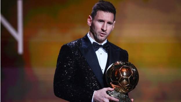 Ballon d'Or: Lionel Messi wins award as best player in world football for seventh time