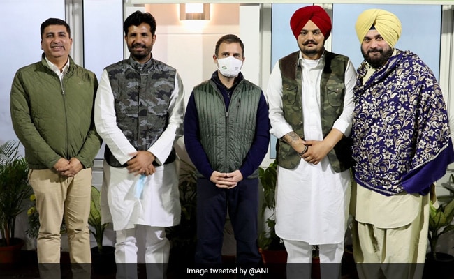Punjabi Singer Sidhu Moosewala Meets Rahul Gandhi After Joining Congress
