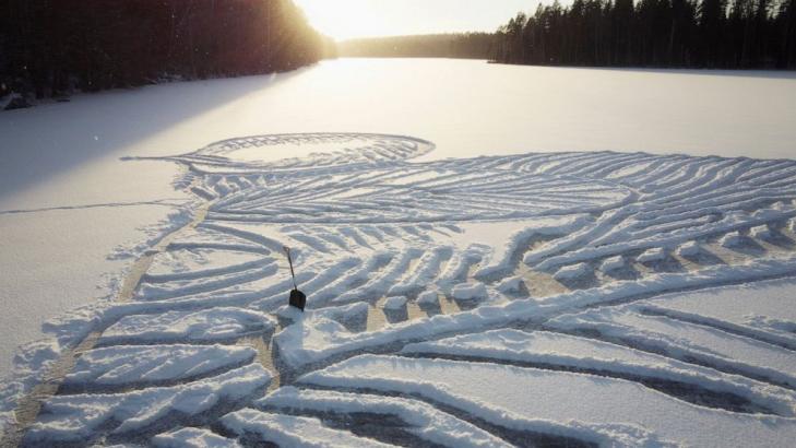 Finland: Architect's ephemeral lake art a winter tradition