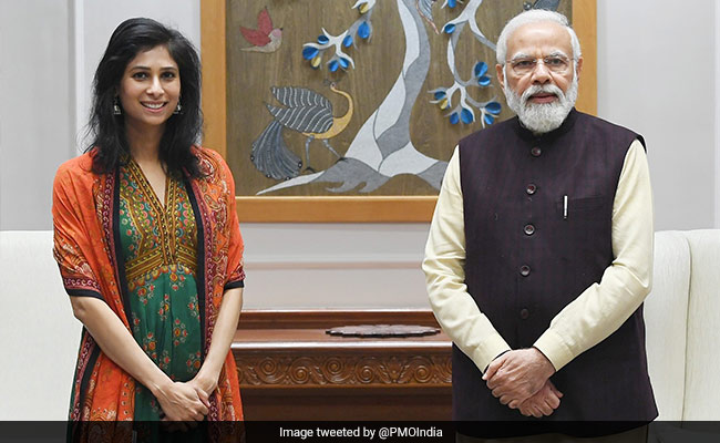 IMF Chief Economist Gita Gopinath Calls On PM Modi