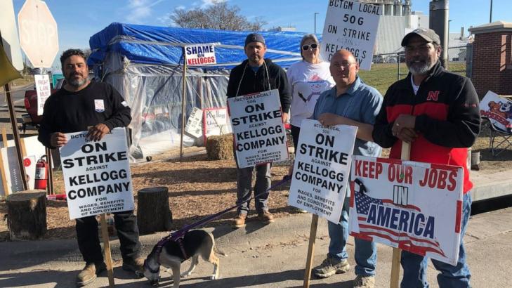 Kellogg's reaches tentative agreement with striking workers