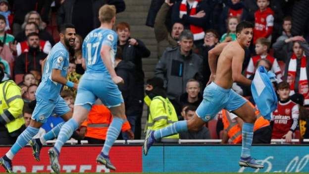 Arsenal 1-2 Manchester City: Rodri scores late winner