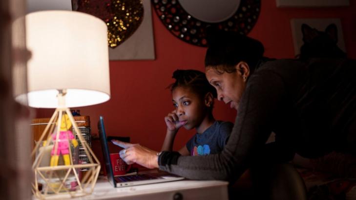 A digital divide haunts schools adapting to virus hurdles