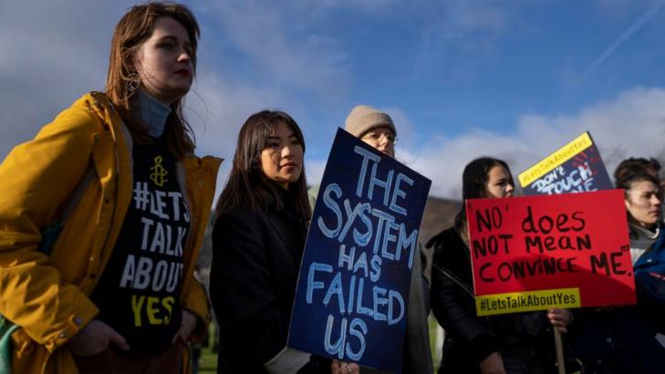 #MeToo protest in Amsterdam after allegations at TV show