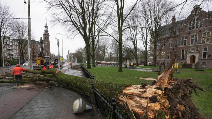 Europe storms: Ships collide off Dutch coast; crew evacuated