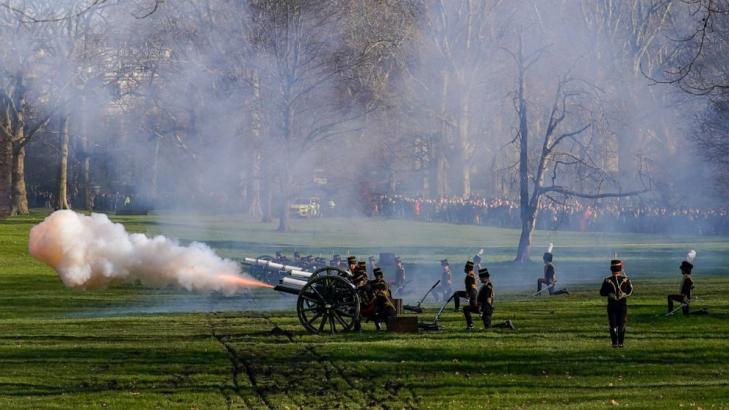 Gun salutes mark Queen Elizabeth II's Platinum Jubilee year