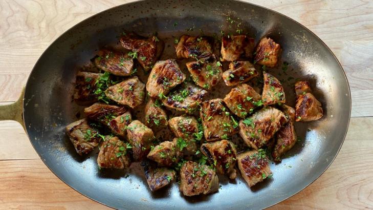 Your Super Bowl Party Needs Tender Miso Steak Bites