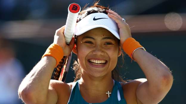 Emma Raducanu earns three-set win over Caroline Garcia at Indian Wells