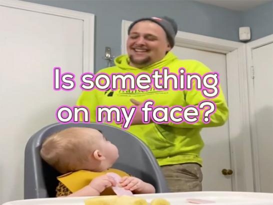 Dad can’t handle his baby’s new look (Video)