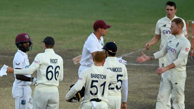 England in West Indies: Kraigg Brathwaite denies tourists' victory push on final day