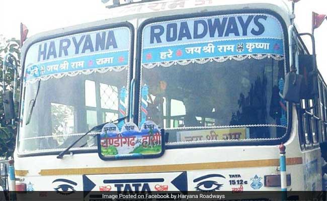 Haryana Bus Driver Garlanded With Shoes For Not Participating In Strike