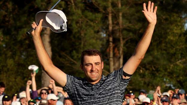 Masters: Scottie Scheffler wins first major as Rory McIlroy finishes second