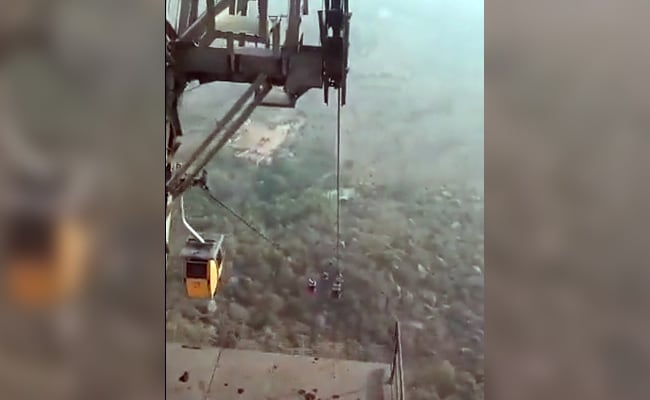 Cable Cars Collide In Video From Moments Before Jharkhand Ropeway Horror