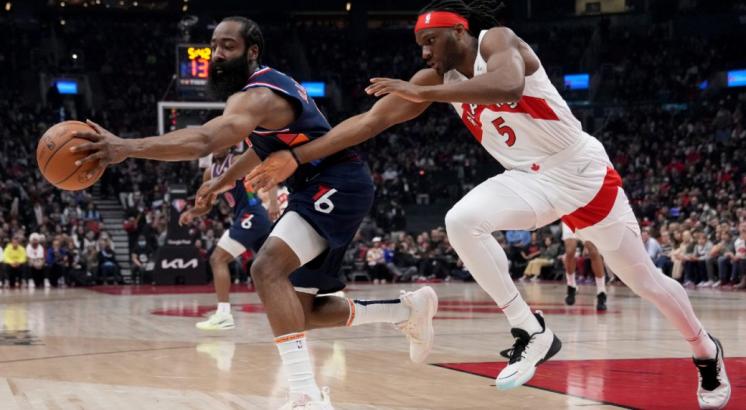 Instead of being the 76ers’ answer,  the Raptors have made Harden look a little helpless