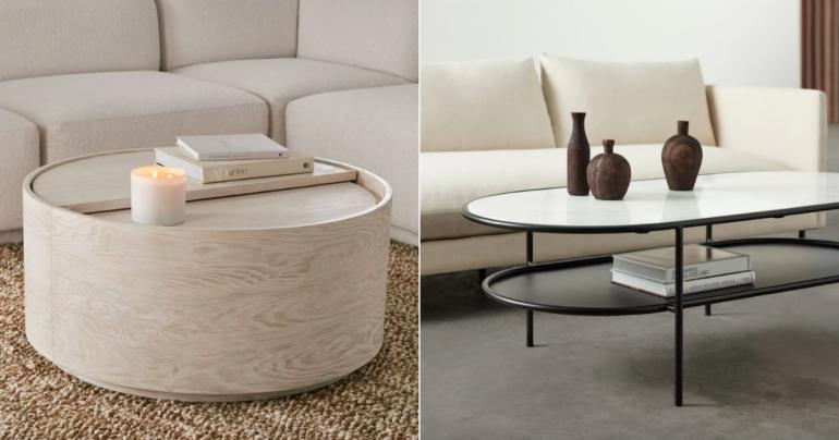 14 Stylish Coffee Tables That Have Room For Your Stuff