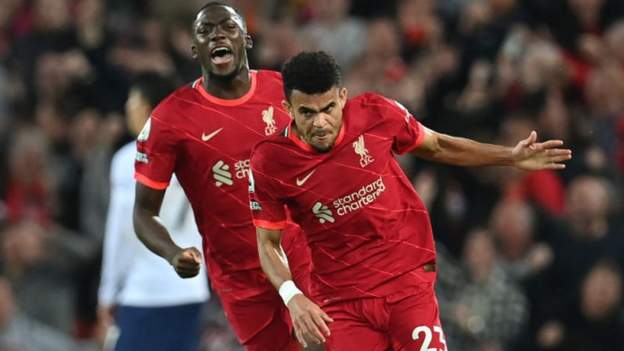 Liverpool 1-1 Tottenham Hotspur: Luis Diaz equaliser sends Reds top