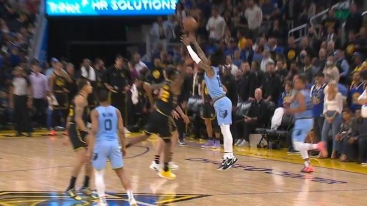 Morant nails half-court buzzer-beater to close out first half vs. Warriors