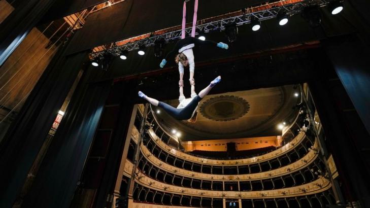 Ukrainian circus comes to town, and stays in Italy, amid war