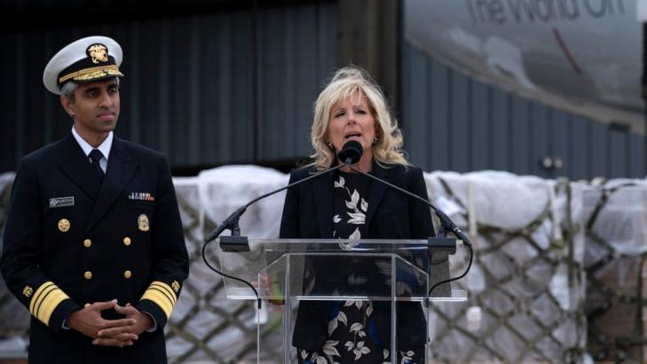 Jill Biden, Murthy welcome 2nd mass delivery of baby formula