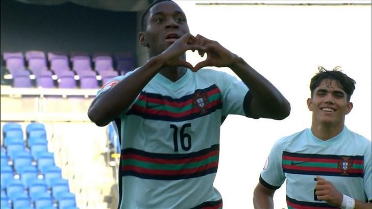 Men's U17 Euros: Dario Essugo's scores long-range wonder strike for Portugal against France