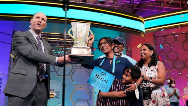 Harini Logan wins spelling bee in 1st-ever tiebreaker