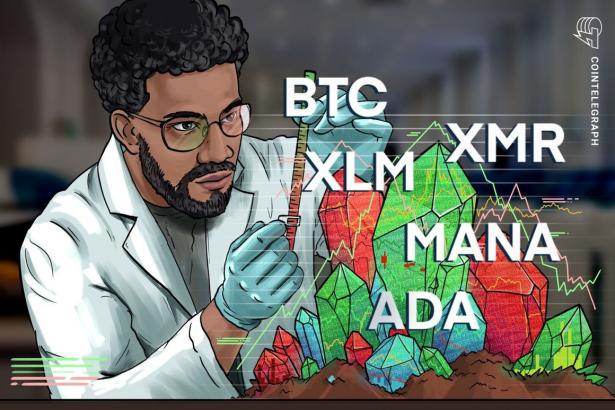 Top 5 cryptocurrencies to watch this week: BTC, ADA, XLM, XMR, MANA