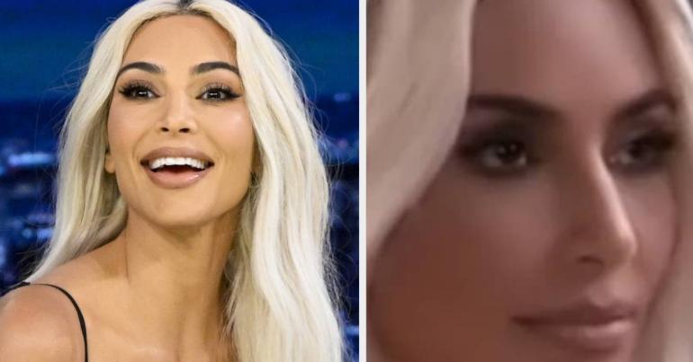 Kim Kardashian Is Being Called Out After She Seemingly Had A Filter Added To Her Face During An Appearance On "The Tonight Show"