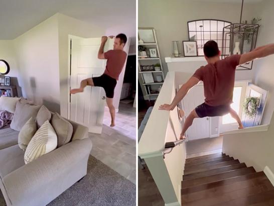 Never challenge this guy to a game of ‘The Floor is Lava’ (Video)