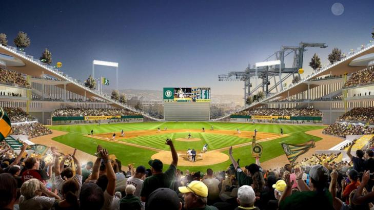 Agency clears way for Oakland Athletics $12B ballpark plan