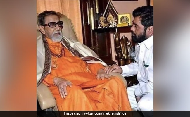 In Eknath Shinde's New Twitter Photo, A Claim To Bal Thackeray's Legacy