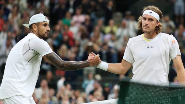 Wimbledon: Nick Kyrgios and Stefanos Tsitsipas argue at All England Club