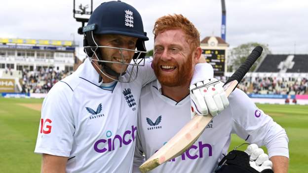 England v India: Joe Root and Jonny Bairstow complete record chase at Edgbaston