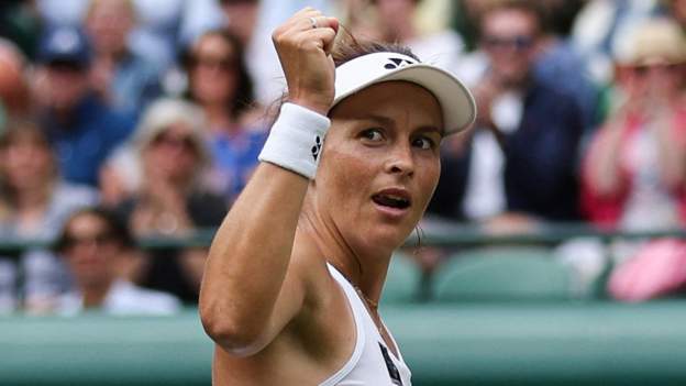 Wimbledon: Tatjana Maria beats Jule Niemeier to reach first Grand Slam semi-final