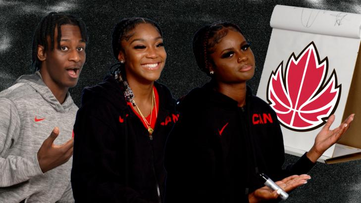 Can Team Canada draw the Canada Basketball logo?