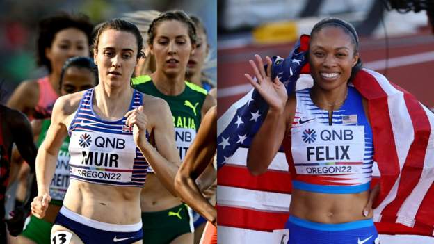 World Athletics Championships: Laura Muir progresses as US great Allyson Felix bows out