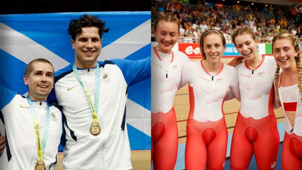 Commonwealth Games: Neil Fachie wins Scotland's first gold as England claim team pursuit bronze