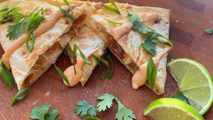 Stuff Your Quesadilla With Fried Chicken