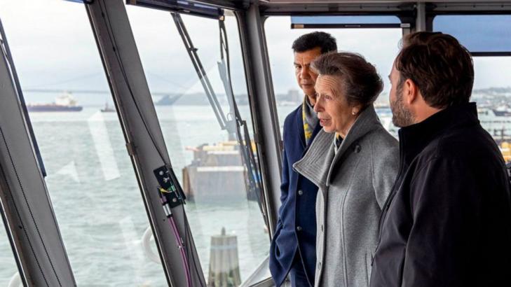 Princess Anne takes the Staten Island ferry to Manhattan