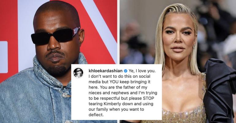Khloé Kardashian Defended Kim Kardashian In Response To Kanye West's Instagram Rant