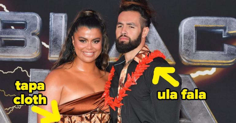 My Polynesian Heart Is Bursting With Pride After Seeing Drew Afualo's Outfit At The "Black Adam" Premiere