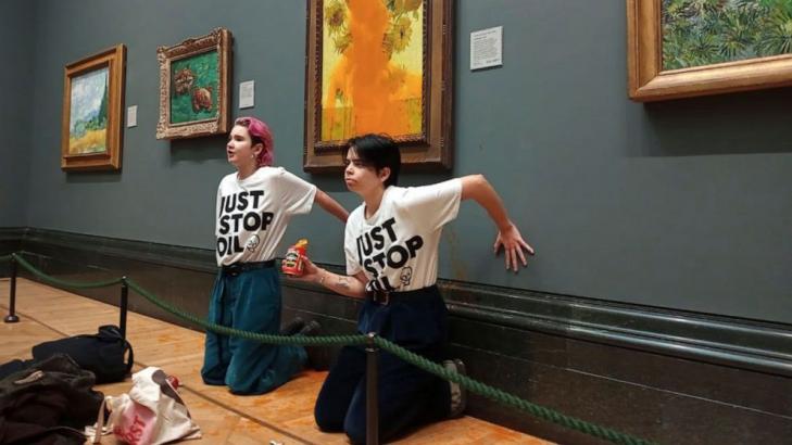 Activists in UK court after soup thrown at Van Gogh picture