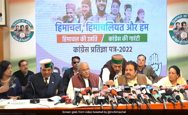 1 Lakh Jobs, 300 Units Free Power Among Congress's Poll Pitch In Himachal