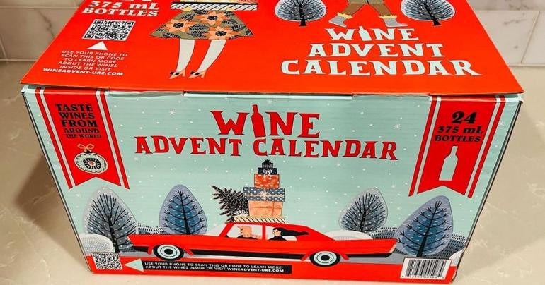 Costco's New Wine Advent Calendar Is Packed With Red, White, and Rosé